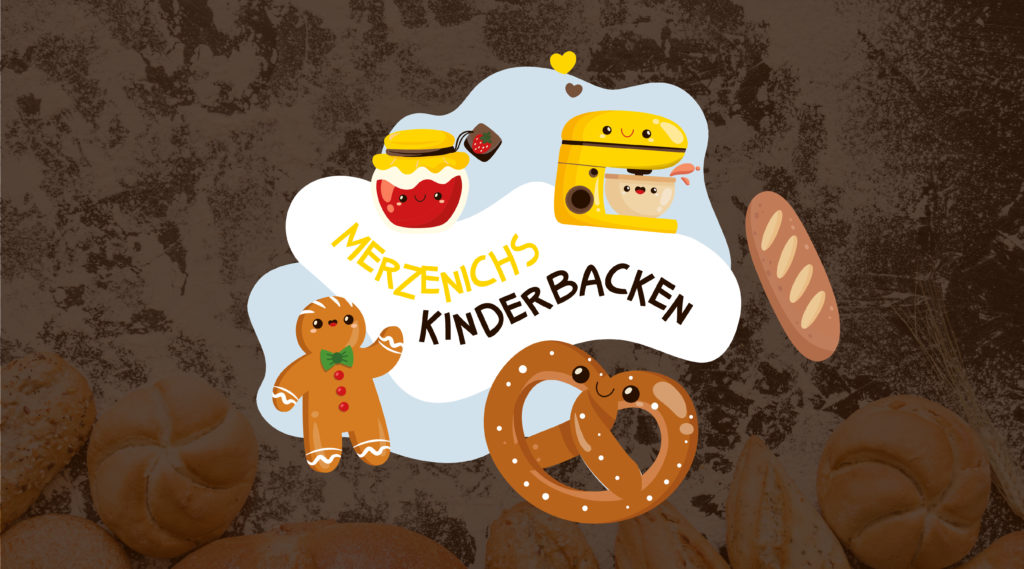 Kinder backen in der Backstube der Bäckerei Merzenich